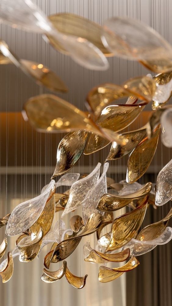 لوستر کریستال نخی